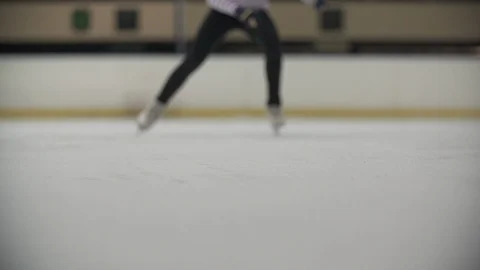 Ice Skate Slow Motion 3 Video stock 119299939