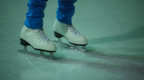Ice skates Stock Footage 12625315