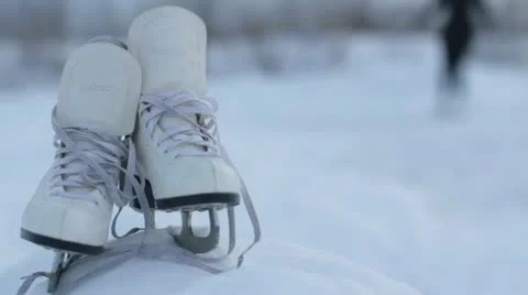 Ice skates 動画素材 20478741