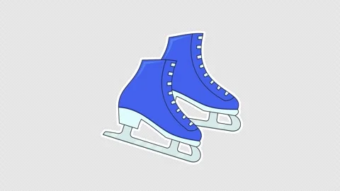 Ice skates Stock Footage 336934924