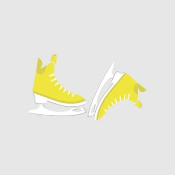 Ice skates icon set. Flat set of ice skates vector icons for web design Stock Illustration
