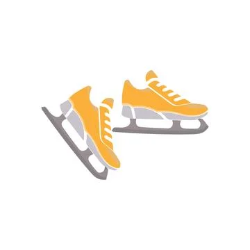 Ice skates icon set. Flat set of ice skates vector icons for web design Stock Illustration