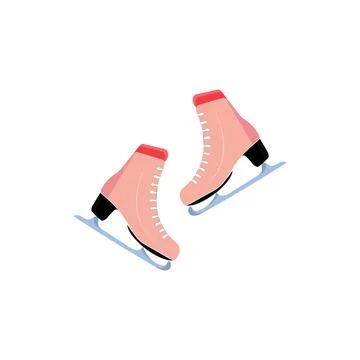 Ice skates icon set. Flat set of ice skates vector icons for web design Stock Illustration