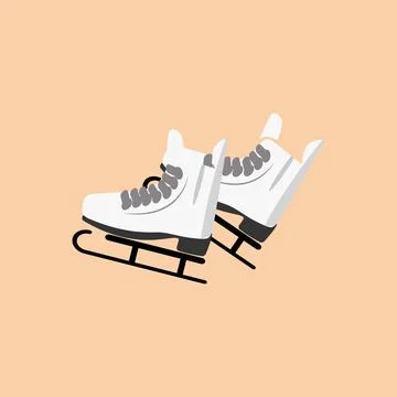 Ice skates icon set. Flat set of ice skates vector icons for web design Stock Illustration