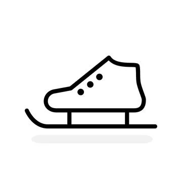 Ice skates icon. vector illustration 스톡 일러스트