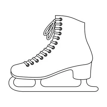 Ice skates Stock Illustration