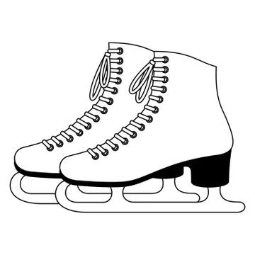 Ice skates Stock Illustration