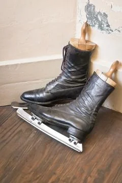 Ice skates Stock Photos