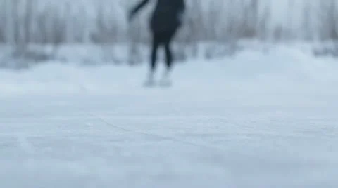 Ice skating Stock Footage 20478747