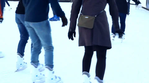 Ice Skating Stock Footage 33839875
