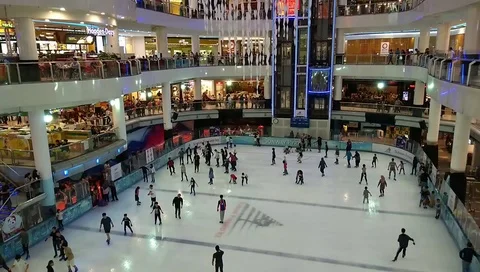Ice Skating Stock Footage 96360789
