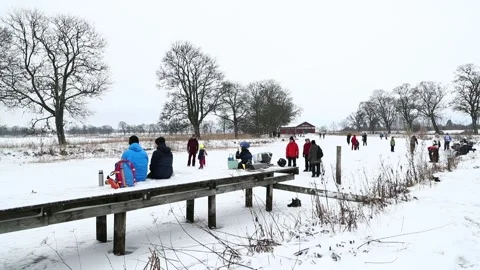 Ice skating Video stock 147665616