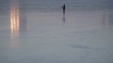 Ice skating Video stock 157975421