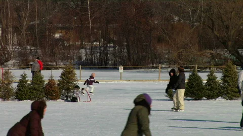 Ice skating HD 動画素材 706844
