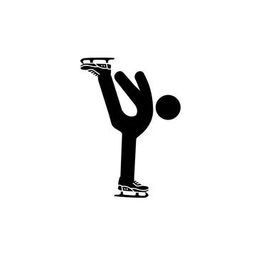 Ice skating icon in different style vector illustration 스톡 일러스트