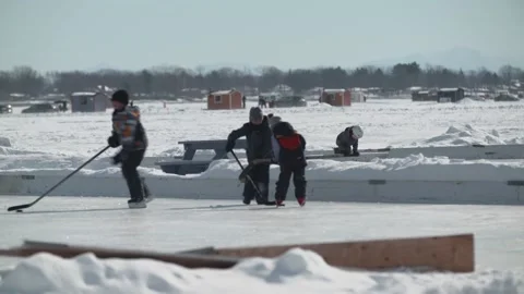 Ice skating outdoor 库存影片 230690334