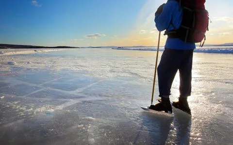 Ice skating Stock Photos