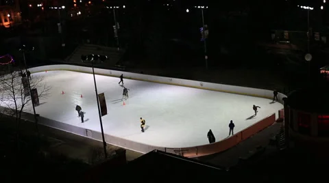 Ice Skating Rink Stockbeeldmateriaal 45641459