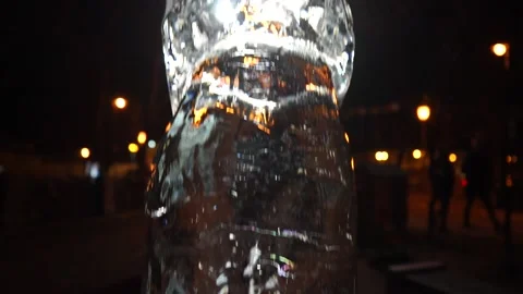 Ice skulpture Stock Footage 166988209