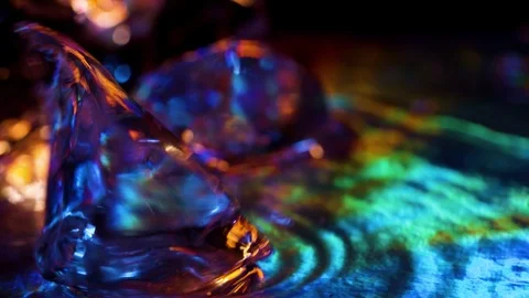 Ice slides on water Stock Footage 121688939