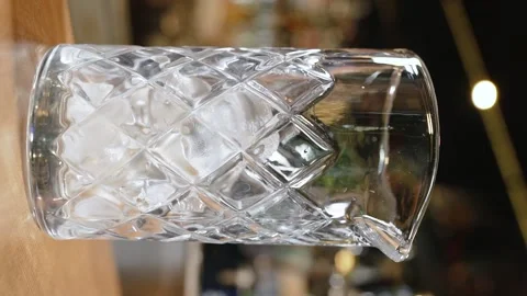 Ice. Slow motion. 120 fps. Vertical video Stock Footage 172440108