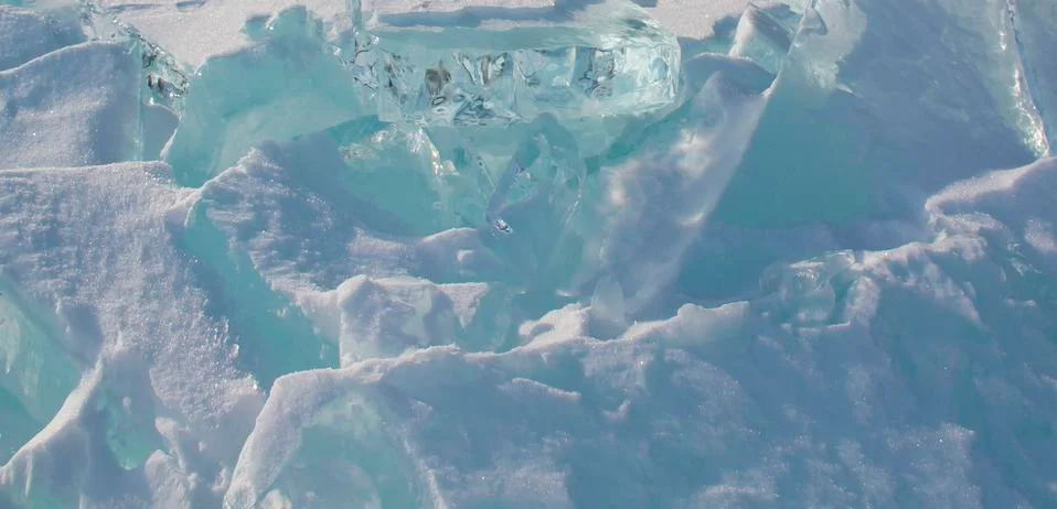 Ice, snow background image. Foto stock