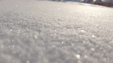 Ice snow crystal, crystals forming, Stock Footage