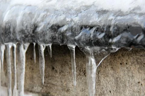 Ice spikes Stock Photos