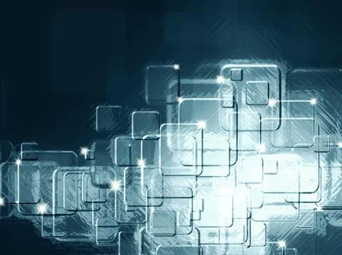 Ice squares Stock Illustration