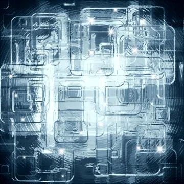 Ice squares Illustrazione stock