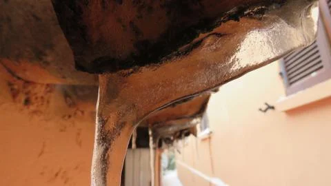 Ice stalactite Stock Photos