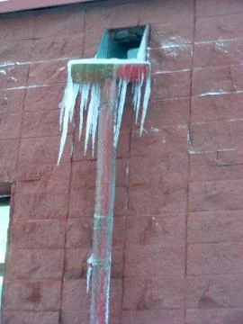 The ice stalactite on through Stock Photos