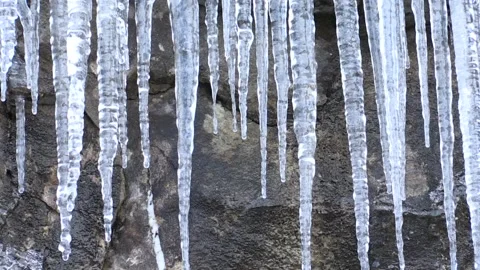 Ice, stalactites Ghiaccio Stock Footage 239847700