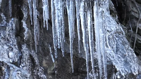 Ice, stalactites Ghiaccio Stock Footage 239848670
