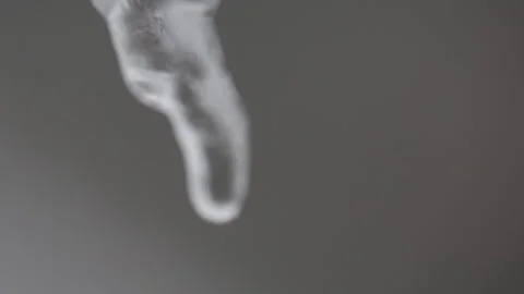 Ice stalagtite water dropping Video stock 86138544