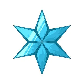 Ice star illustration 스톡 일러스트