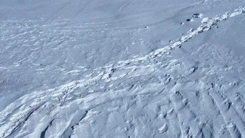 Ice steppe in winter. All under the snow Stock Footage 232984571