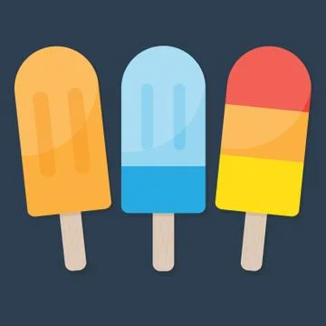 Ice sticks. Stock Illustration
