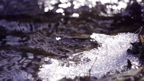 Ice Stream Nature Background Stock Footage 150540336