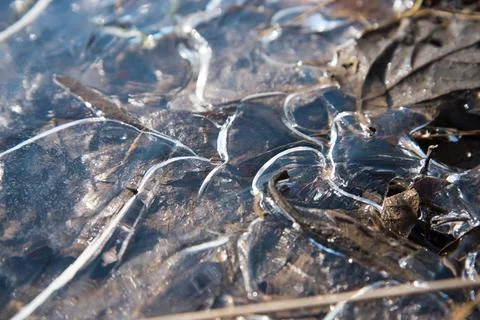 Ice structure. Abstract illustration in blue tones. Background, texture of Stock Photos