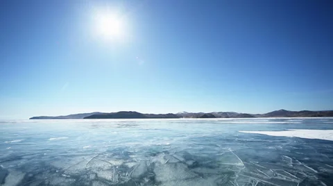 On ice to the sun Stock Footage 36794970