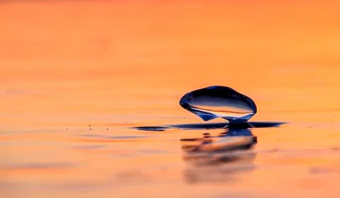 Ice at sunset Stock Photos