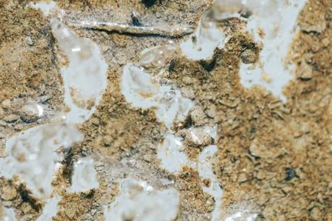 Ice surface background with mud Stock-Fotos