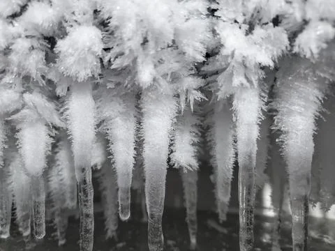 Ice surface texture background pattern,winter weather,solid state water Stock Photos