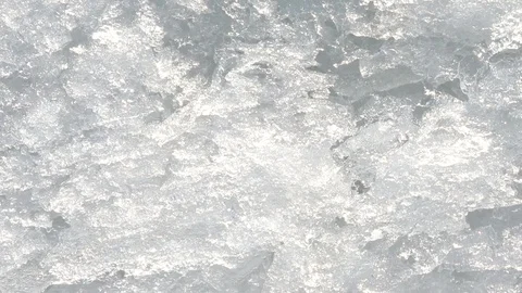 Ice surface texture, top view white snow flake Stock Footage 120005849
