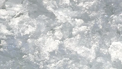 Ice surface texture, top view white snow flake Stock Footage 121444977