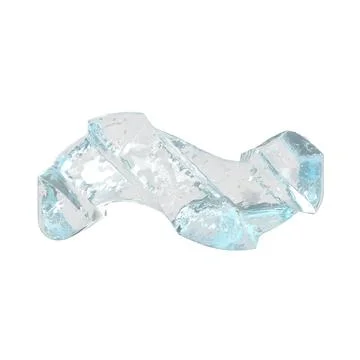 Ice symbol with diagonal thick straps Illustrazione stock