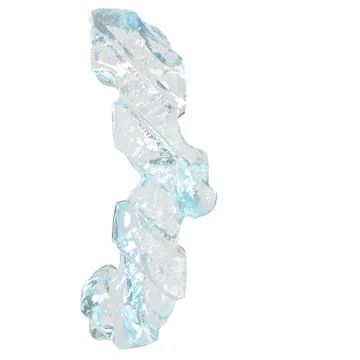 Ice symbol with diagonal thick straps Stock Illustration