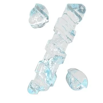 Ice symbol with diagonal thick straps Stock Illustration