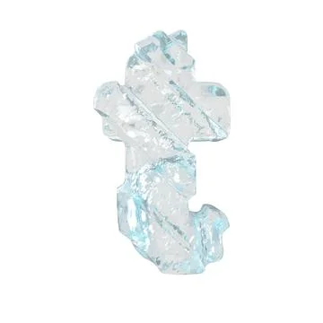 Ice symbol with diagonal thick straps. letter t Stock Illustration